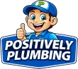 Positively plumbing logo