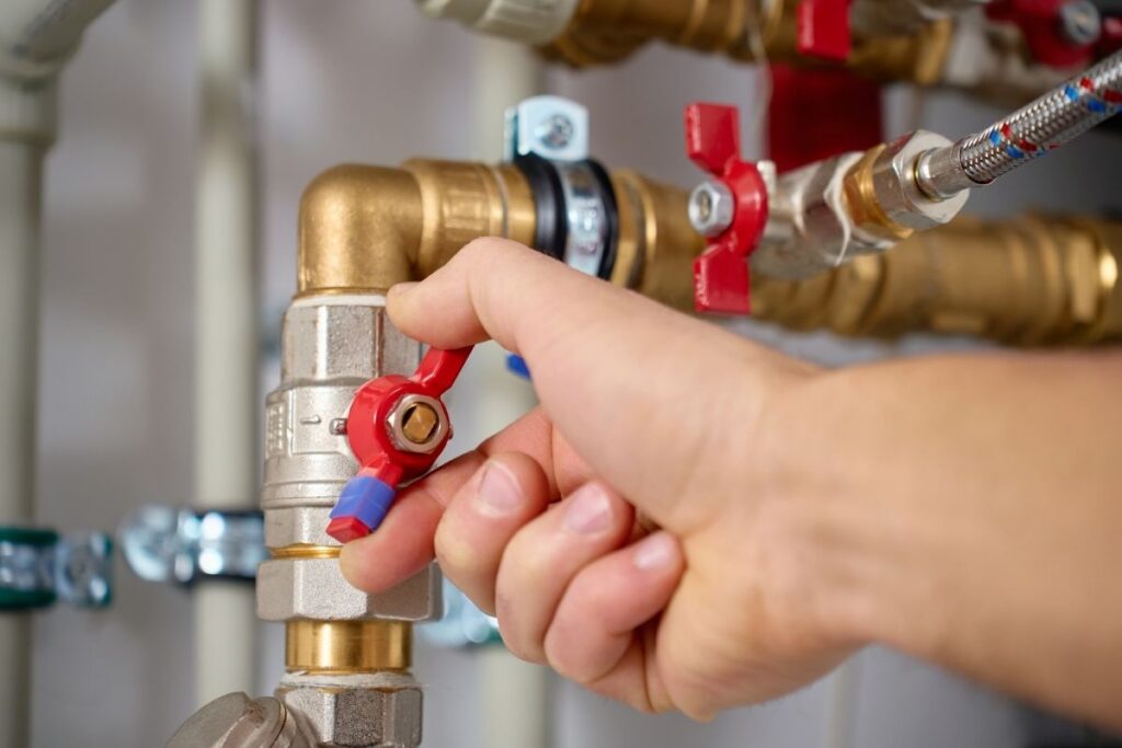 shut off main water valve