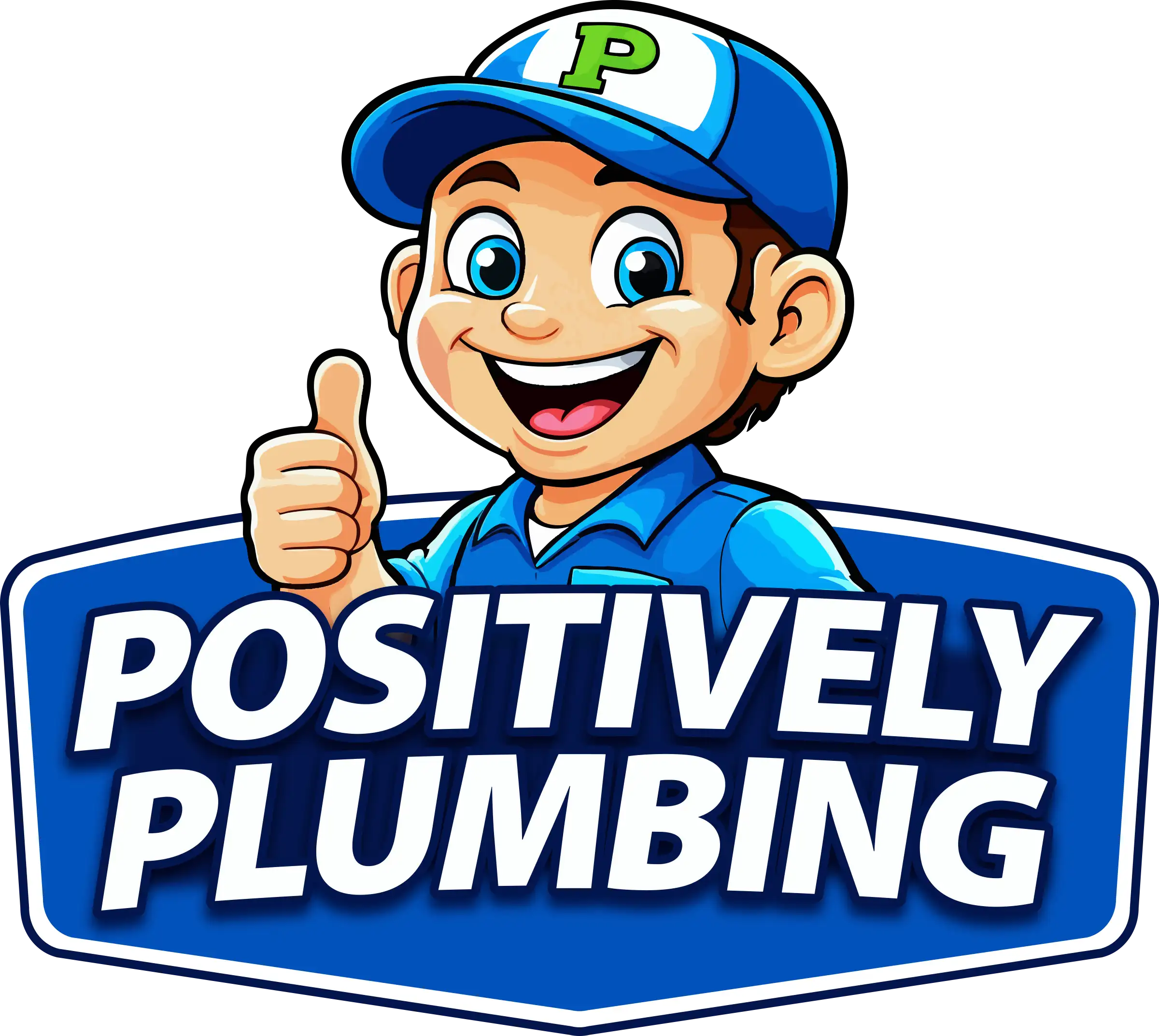 Positively plumbing logo
