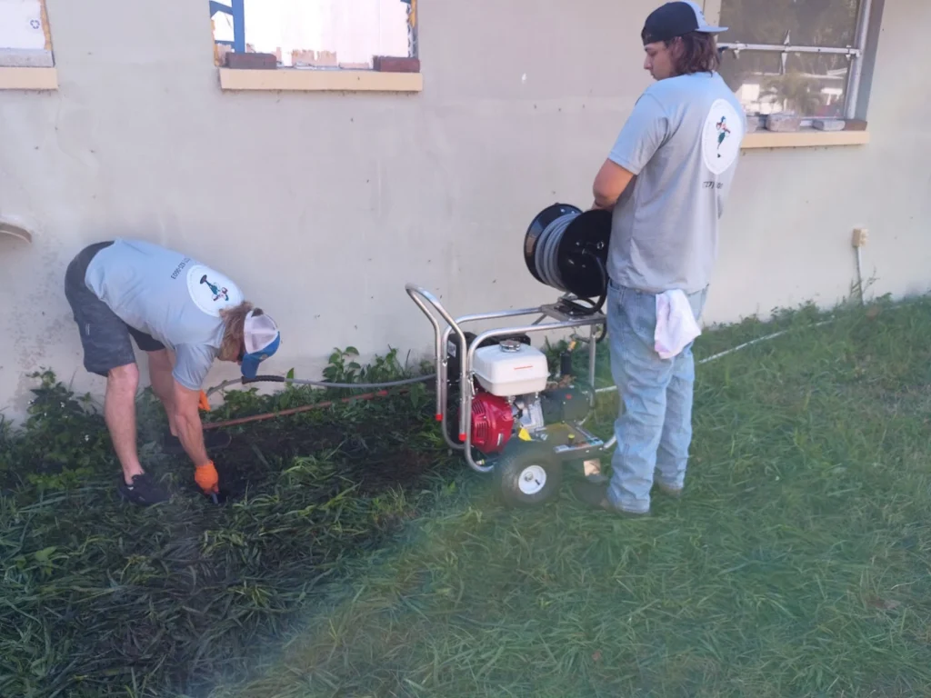 Two Plumbers Camera Sewer Inspection
